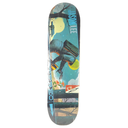 Stereo Jason Lee Space Exploration Graphic Blue/Black/Multi Color Size 8.3" Vintage NOS Deck