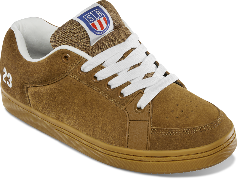 ETNIES SAL 23 TAN / GUM SKATEBOARD SHOES