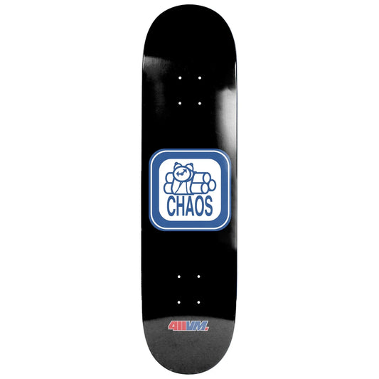 411 Chaos Black EX7 9.0 Skateboard Deck