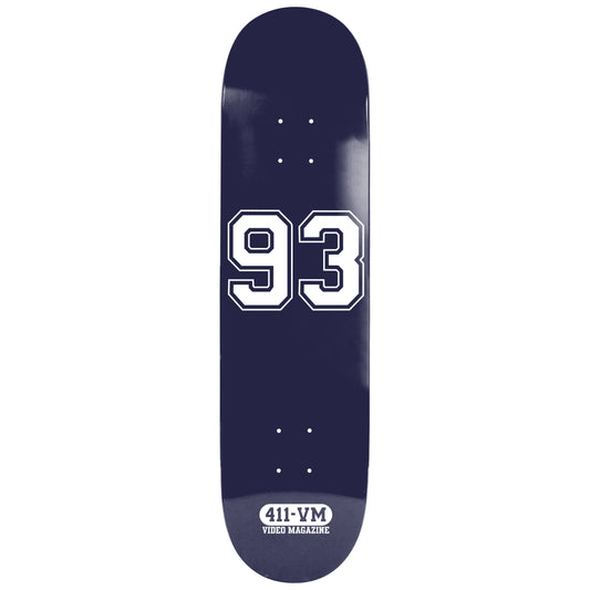 411VM Athletic Navy EX7 8.25" Skateboard Deck