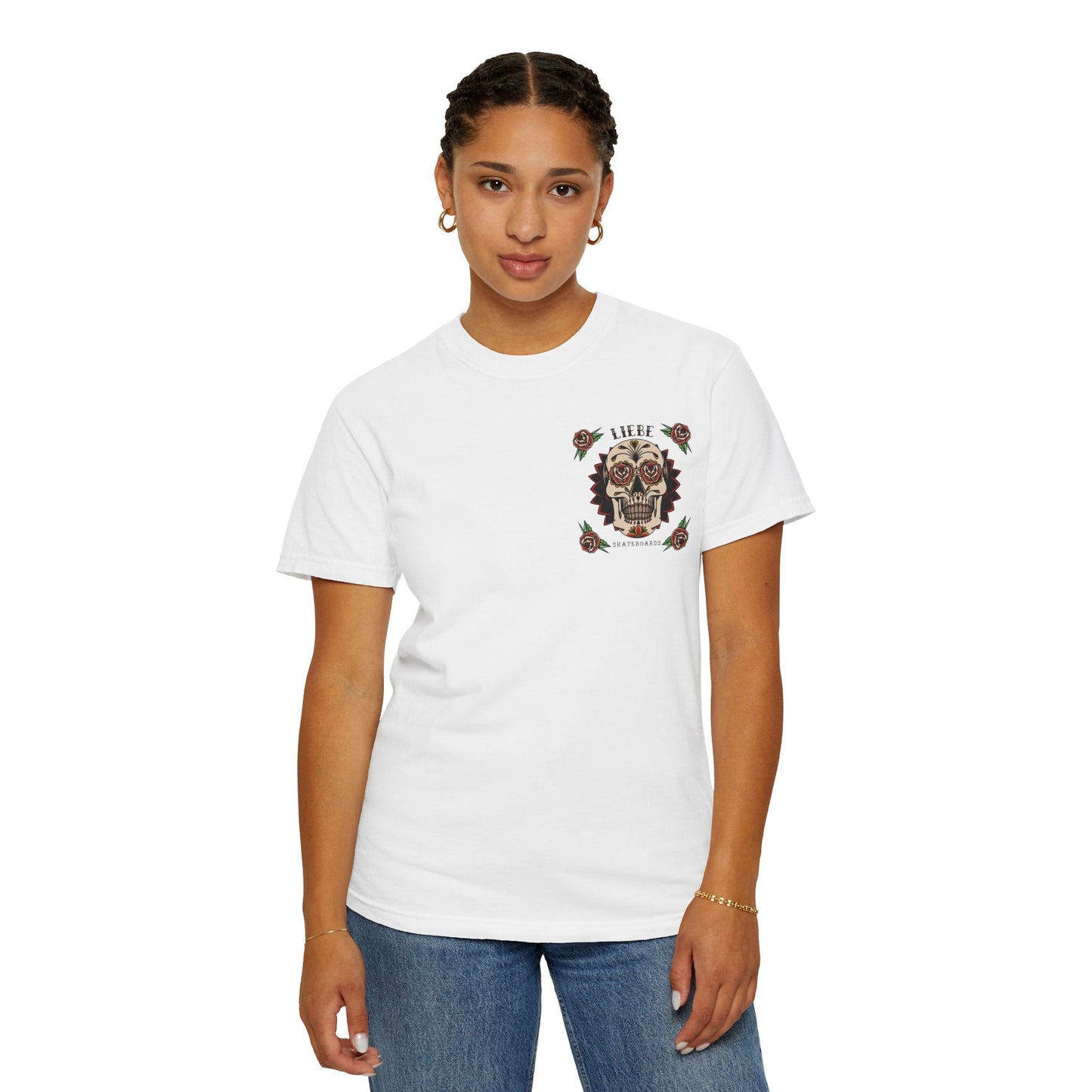 Liebe Calavera Rosa T-Shirt