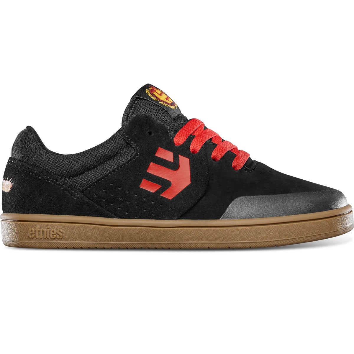 Etnies Shoes Marana x Santa Cruz Kids - Black/Red/Gum - Bow Shock Marketplace