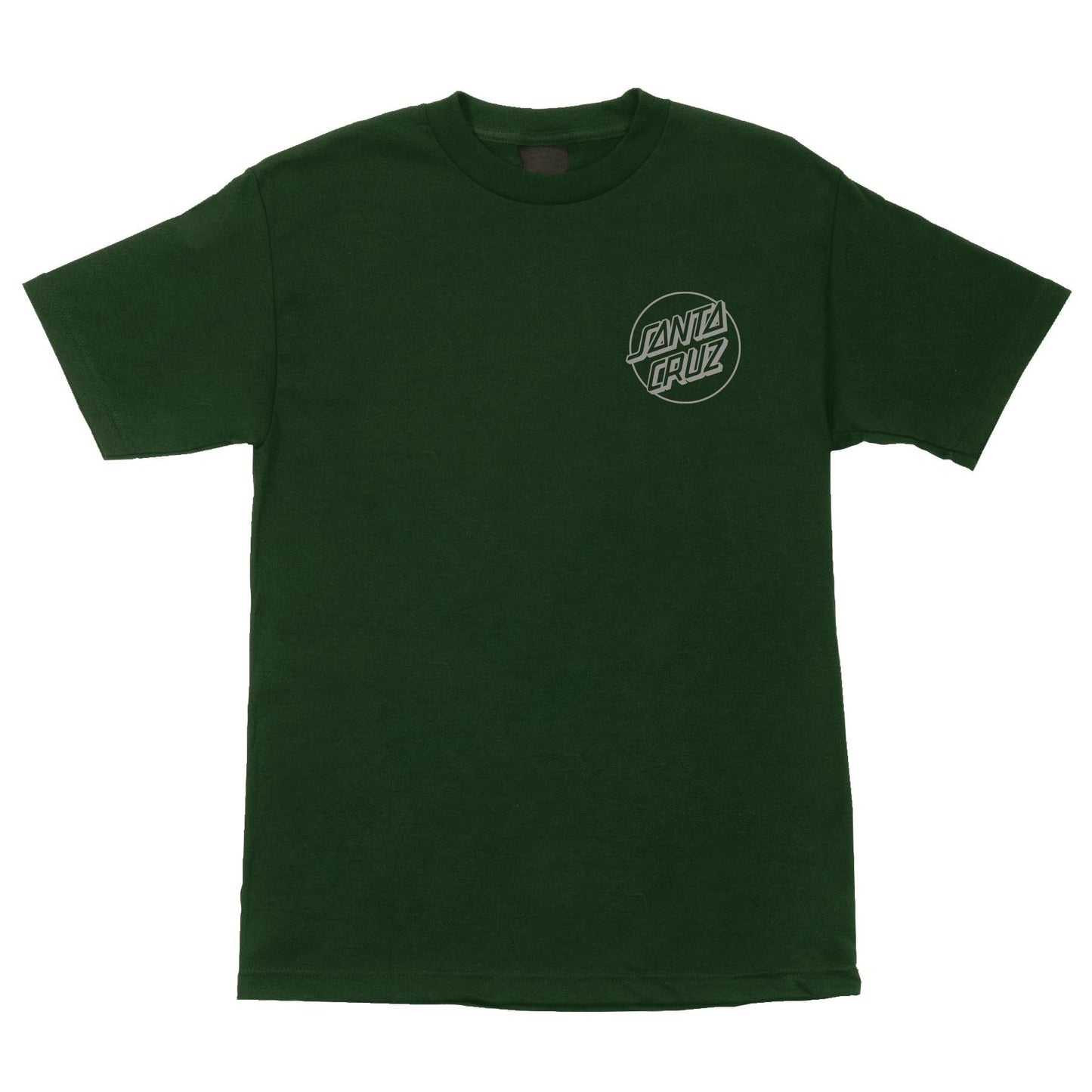 Santa Cruz Opus Dot Forest Green Grey Heavyweight S/s Shirt