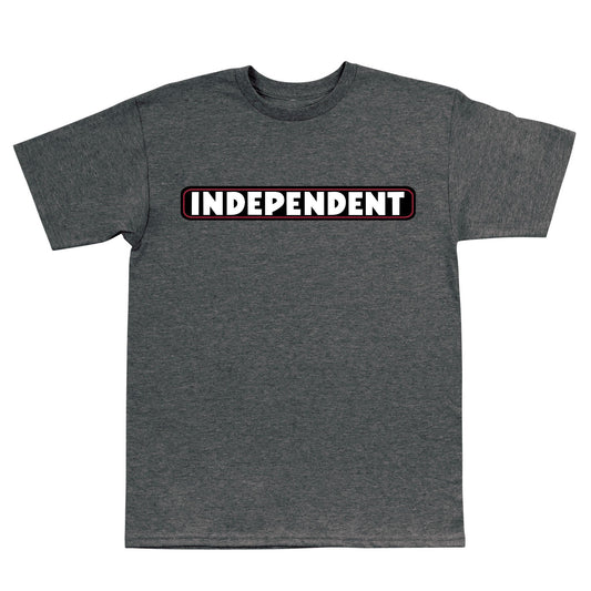 Independent Bar Logo Dark Heather Grey Heavyweight S/s Shirt