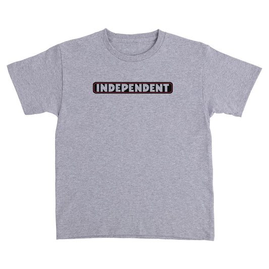Independent Sport Grey Bar Logo Youth T-Shirt