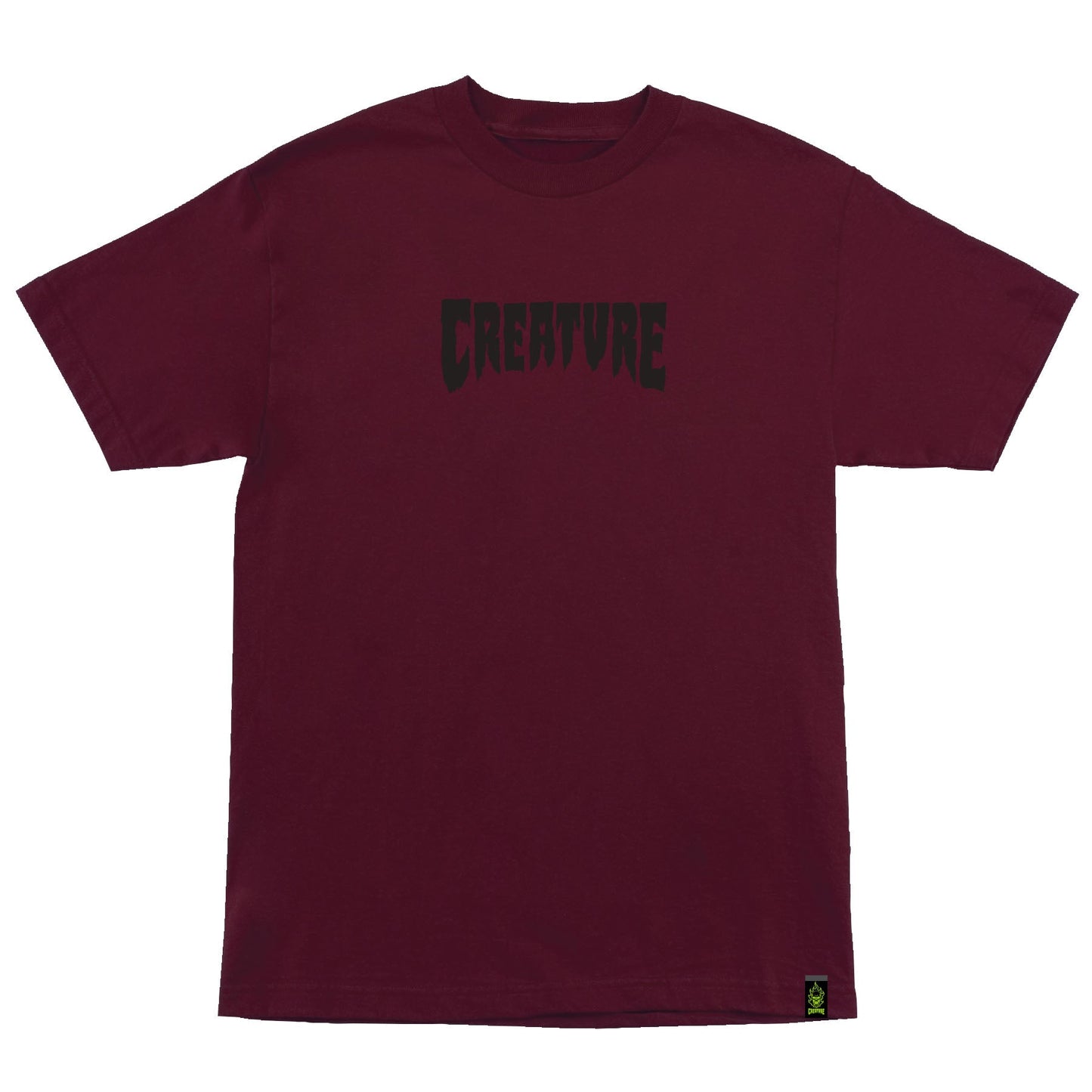 Creature Mono Maroon Black S/s Shirt