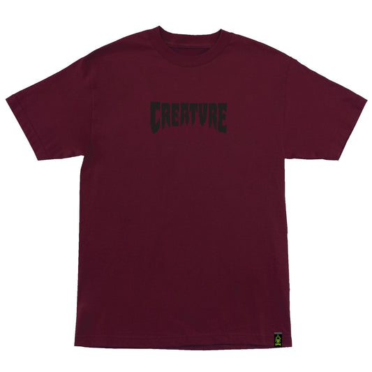 Creature Mono Maroon Black S/s Shirt