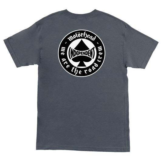 Independent Motorhead Spade Charcoal S/s Shirt