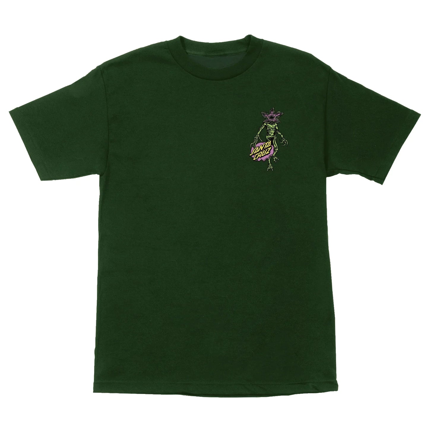 Santa Cruz x Stranger Things Demogorgon Dot T-Shirt - Forest