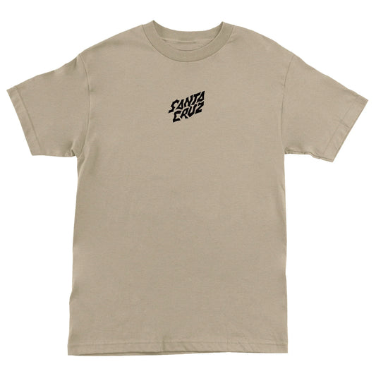 Santa Cruz x Stranger Things Screaming Lights T-Shirt - Sand