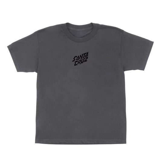 Santa Cruz x Stranger Things Screaming Lights Youth T-Shirt - Charcoal