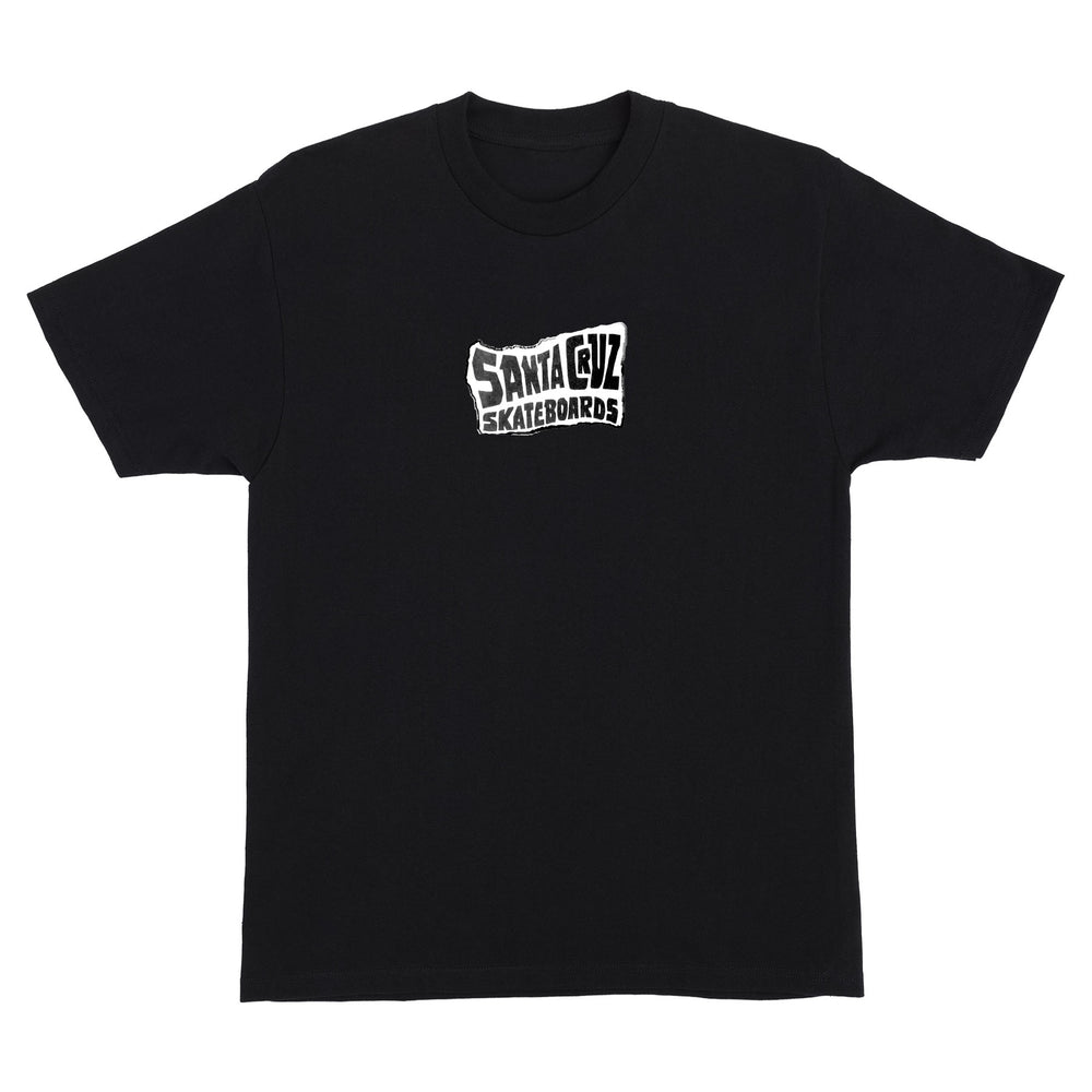 Santa Cruz Ad Collage Black Mens T-Shirt