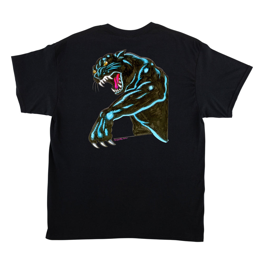 Santa Cruz Natas Sketch Panther Mens T-Shirt