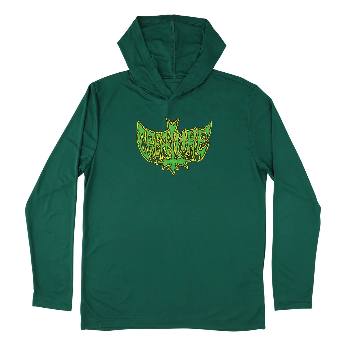 Creature Gravette Hippie Skull L/S Hooded Sun T-Shirt