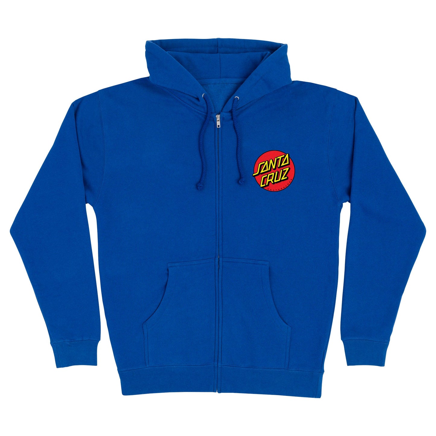 Santa Cruz Classic Dot Zip Up Heavyweight Hooded Sweatshirt - Bow Shock Marketplace