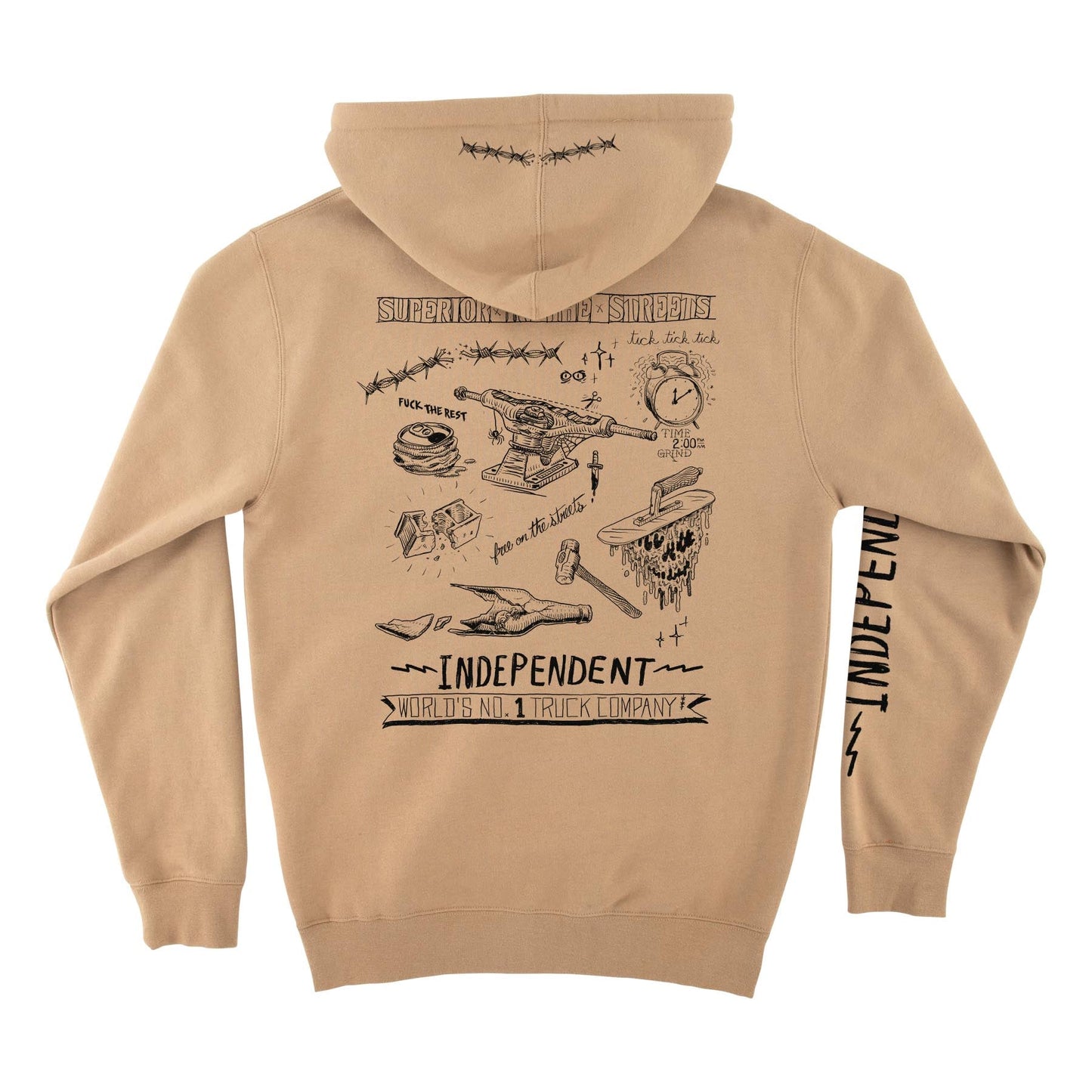 Independent Bratrud Notebook Zip-Up Hooded Sweatshirt - Bow Shock Marketplace