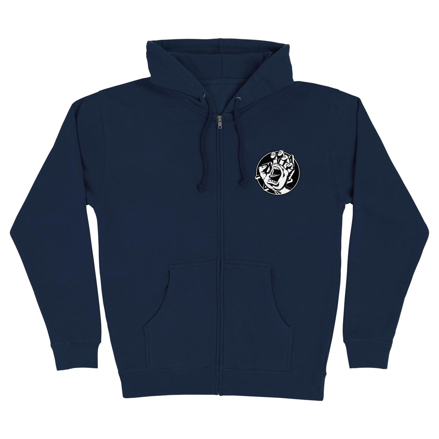 Santa Cruz Hand Dot Zip-Up Hooded Sweatshirt - Bow Shock Marketplace