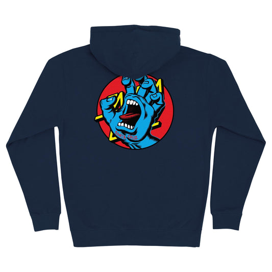 Santa Cruz Hand Dot Zip-Up Hooded Sweatshirt - Bow Shock Marketplace