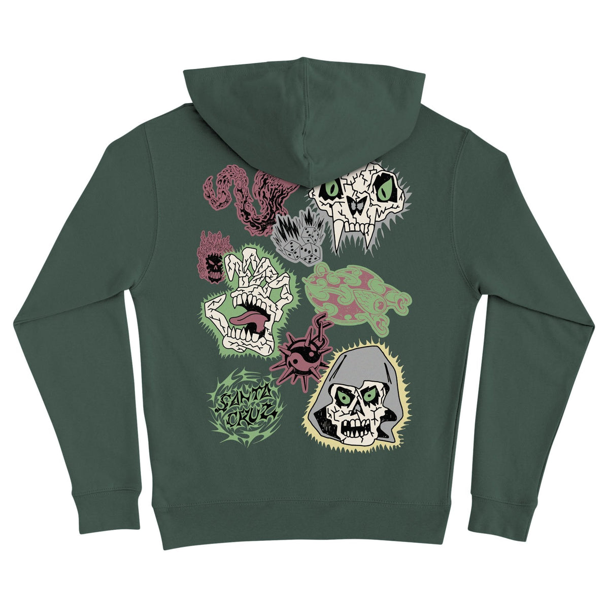 Santa Cruz Scribble Head Center Youth P/O Hooded Midweight Sweatshirt