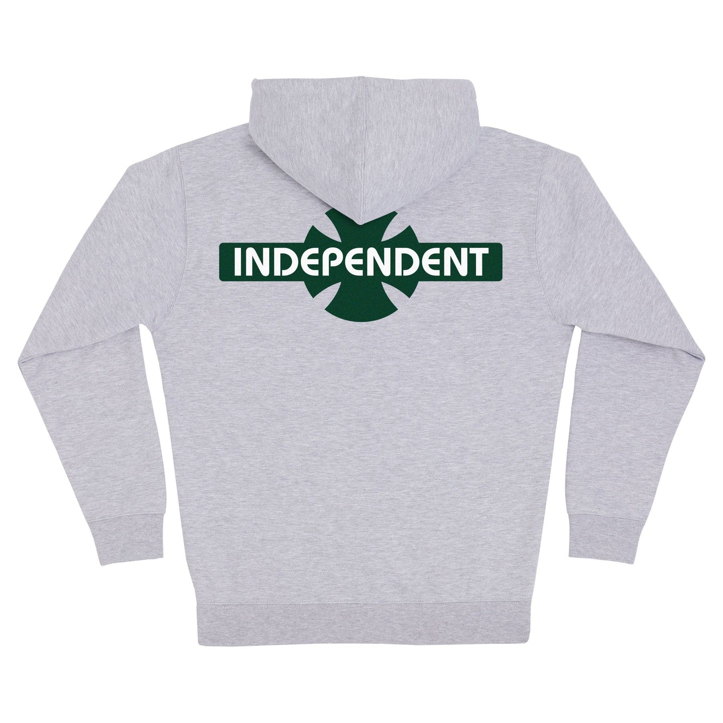 Independent OGBC Original Bar Cross Legacy HW Grey Heather Zip-up Hooded Sweatshirt