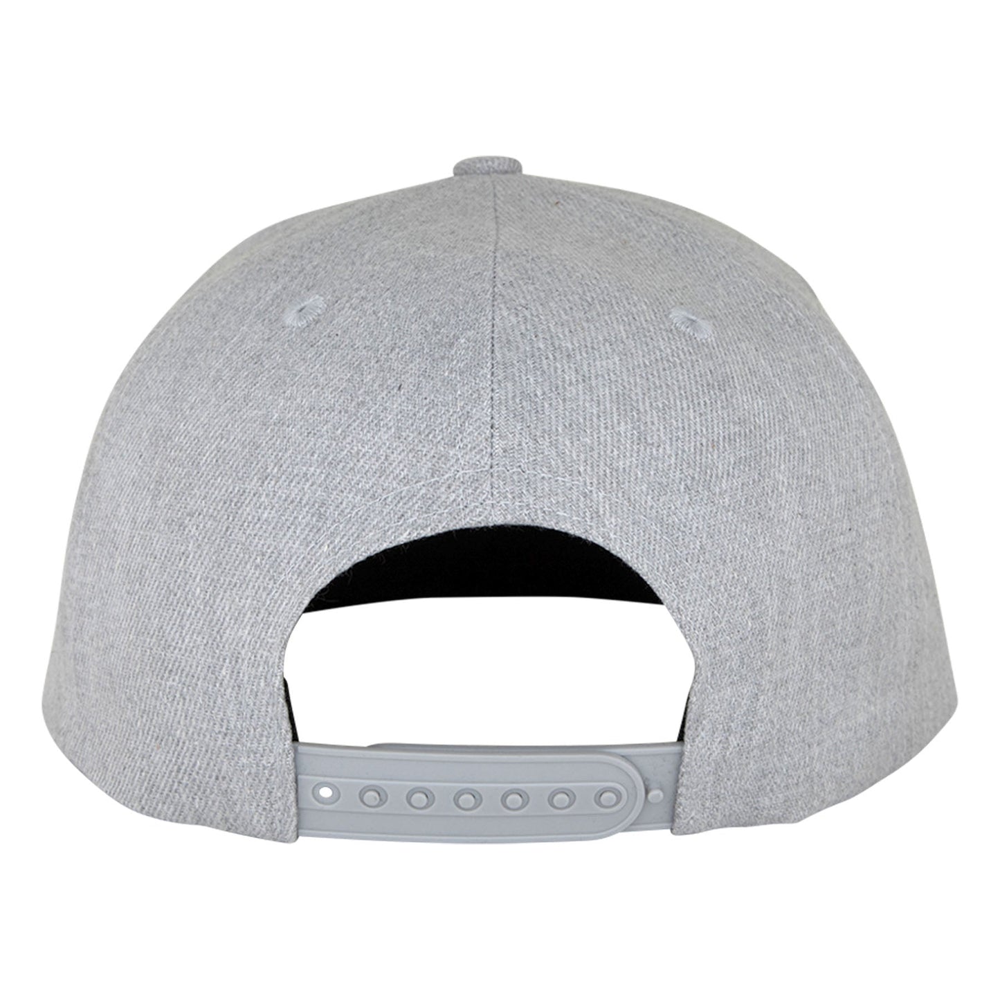 Santa Cruz Label Heather Grey White SIlver Snapback Hat