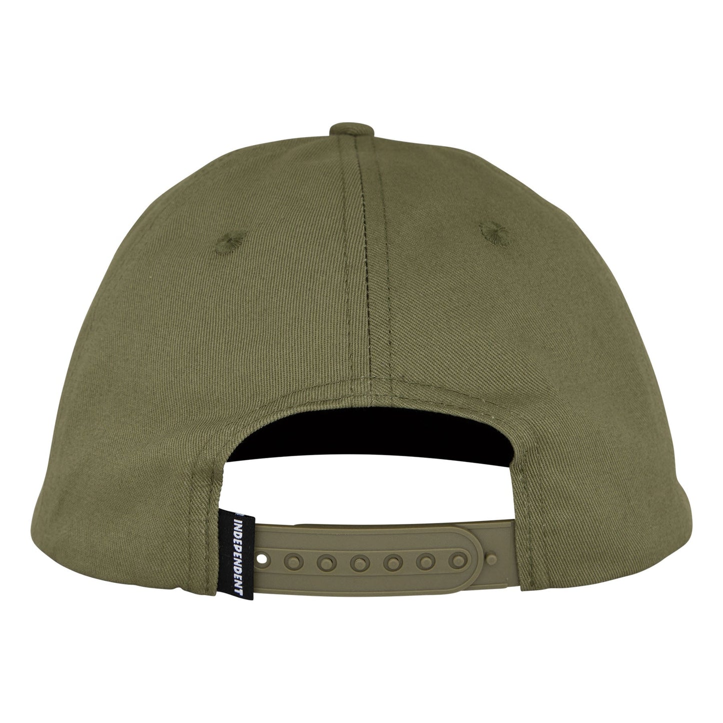 Independent Bar Logo Army Green Snapback Hat
