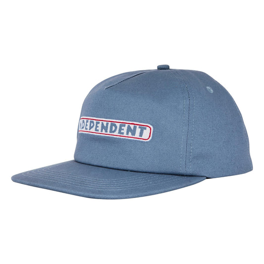 Independent Bar Logo Snapback Unstructured Hat