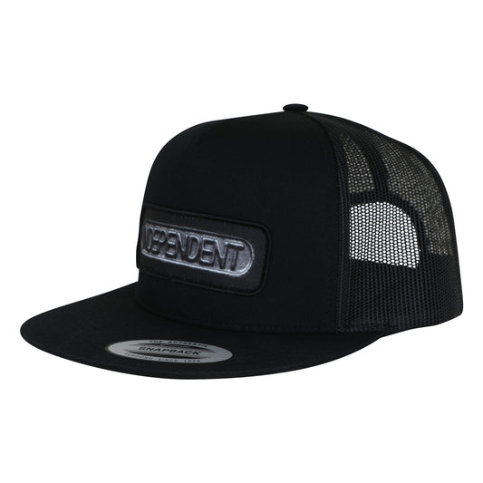 Independent Sand Cast Black Snapback Hat