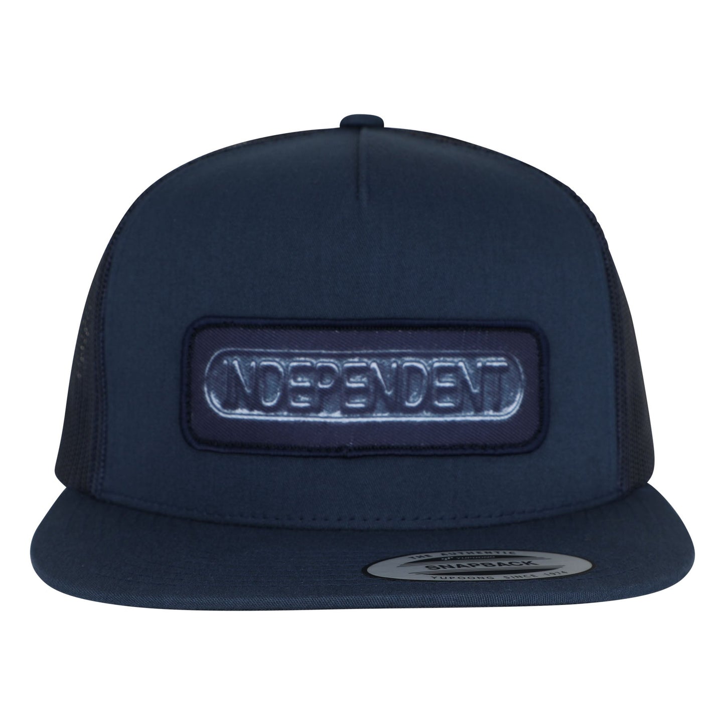 Independent Sand Cast Navy Snapback Hat