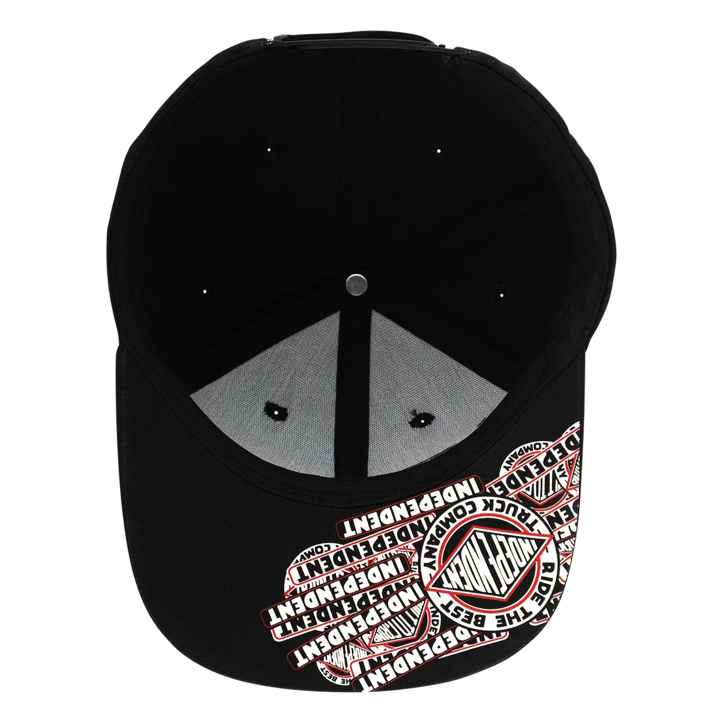 Independent Sticker Slap Black Snapback Hat