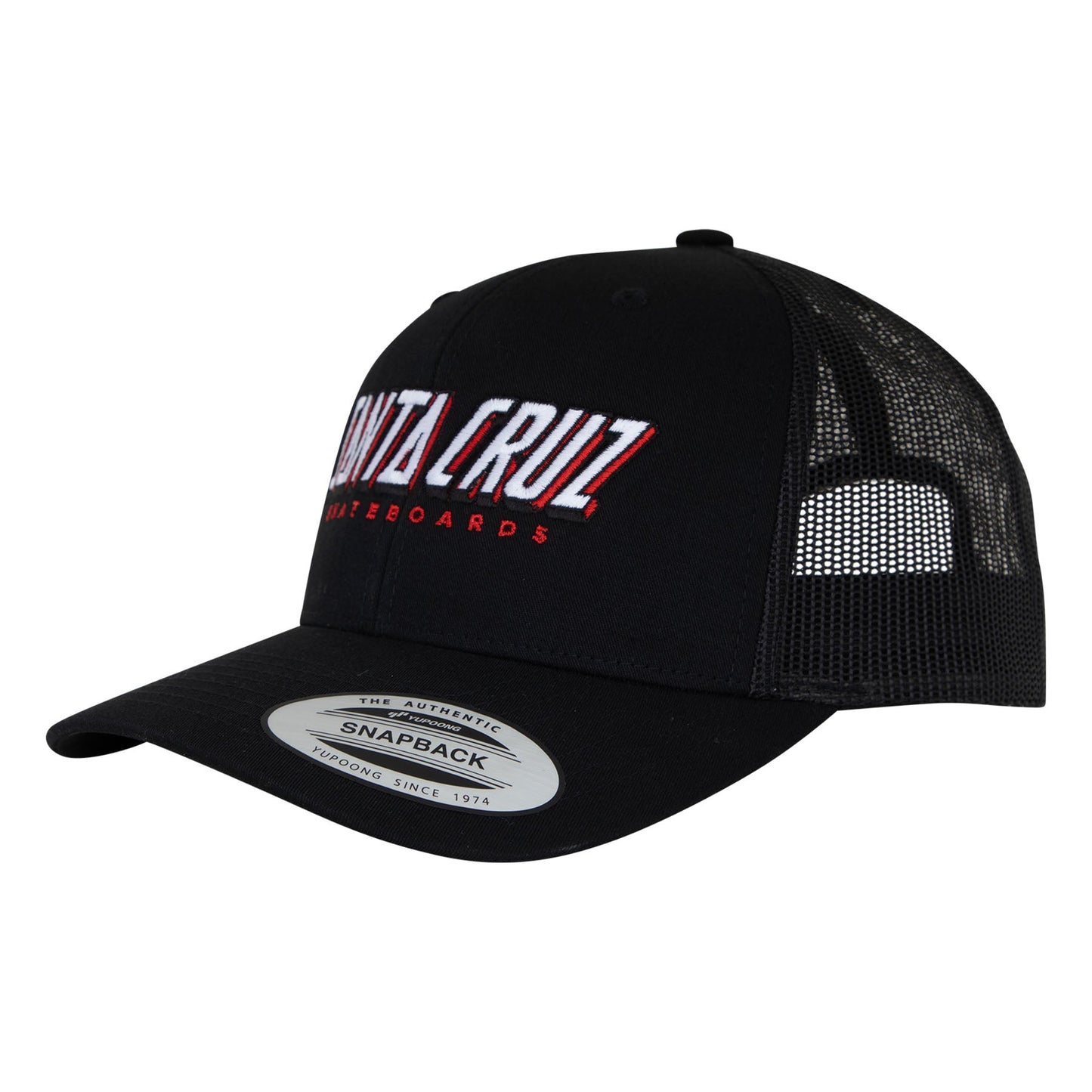 Santa Cruz Big Strip Black Snapback Hat