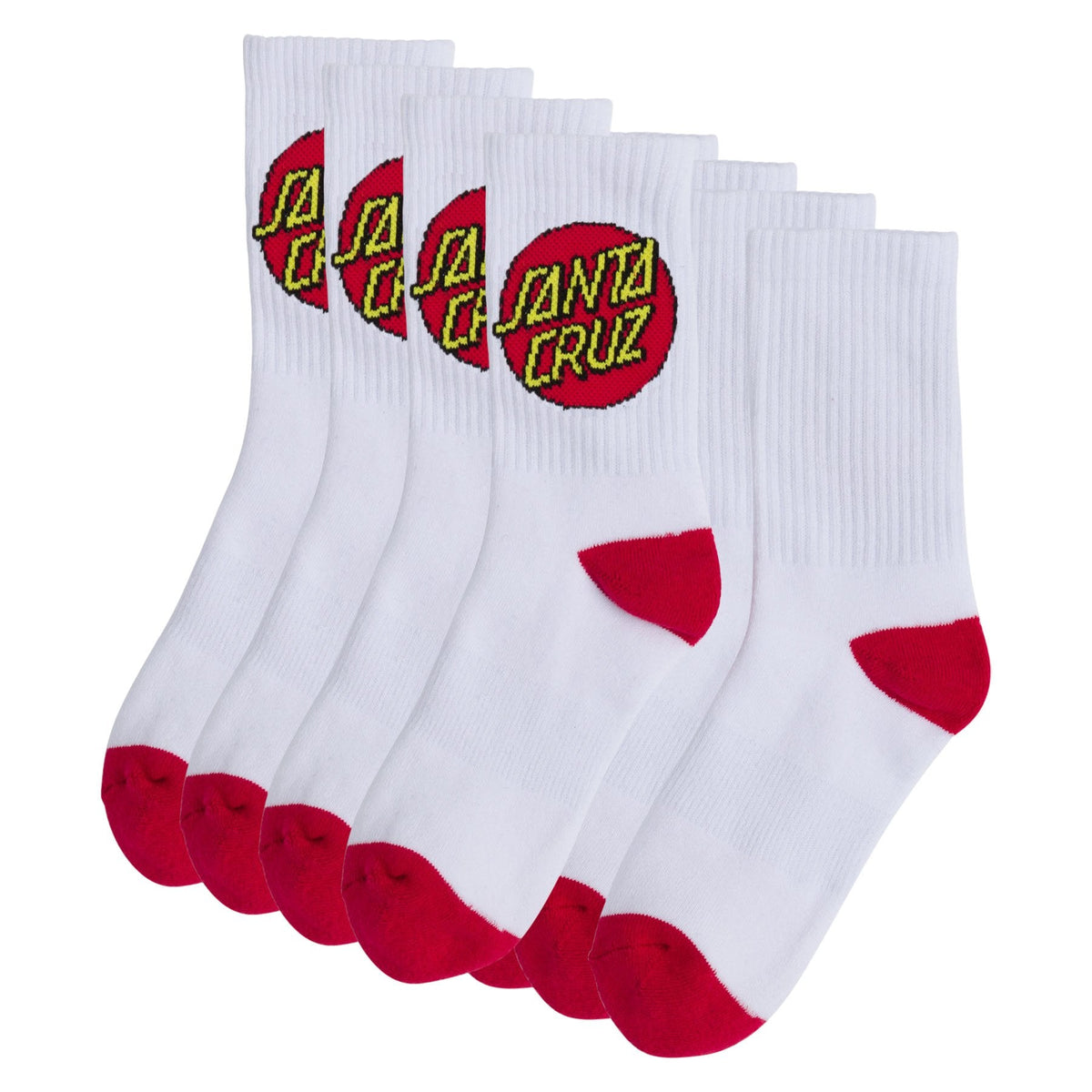 Santa Cruz Cruz Youth 4-Pack Crew Socks