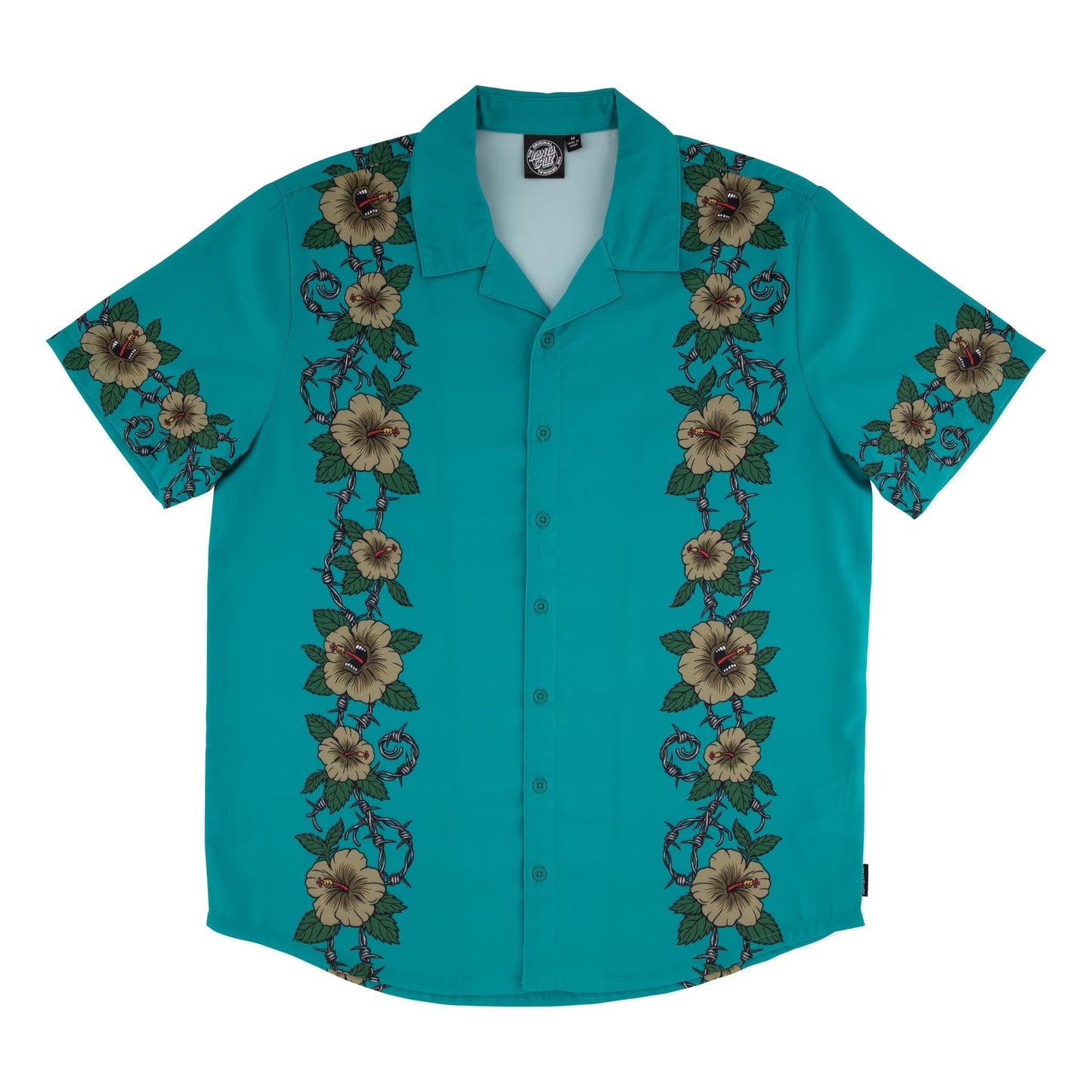 Santa Cruz Screaming Cabana Party Button Up Shirt - Bow Shock Marketplace