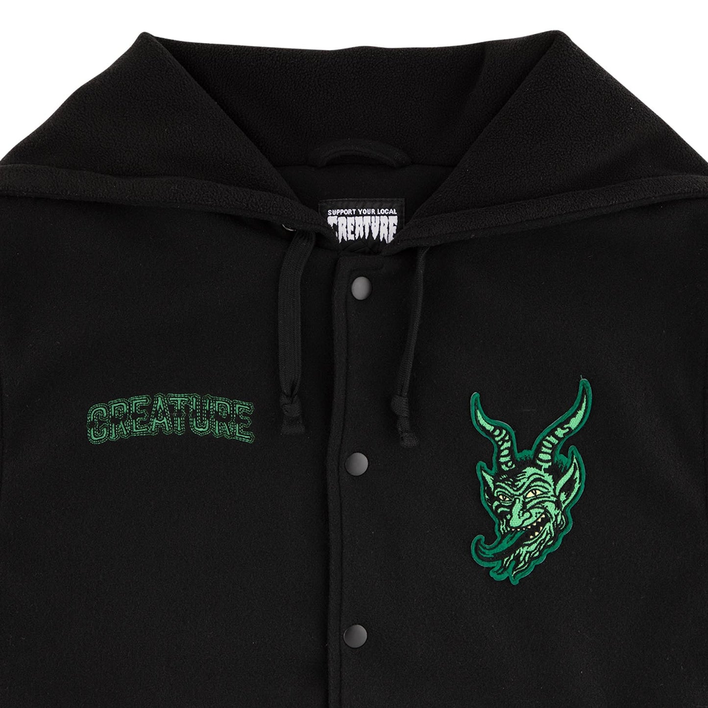 Creature Drop Out Varsity L/S Jacket - Bow Shock Marketplace