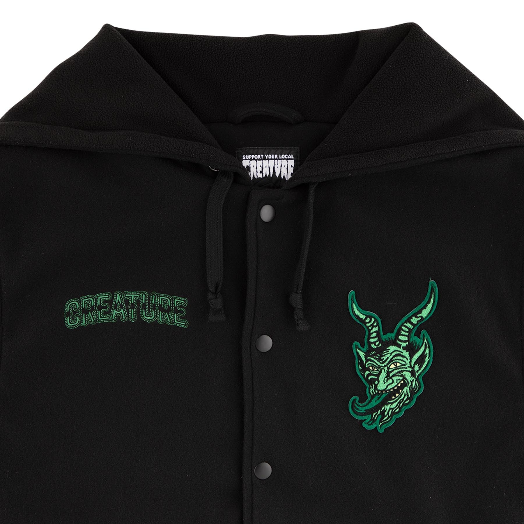 Creature Drop Out Varsity L/S Jacket - Bow Shock Marketplace