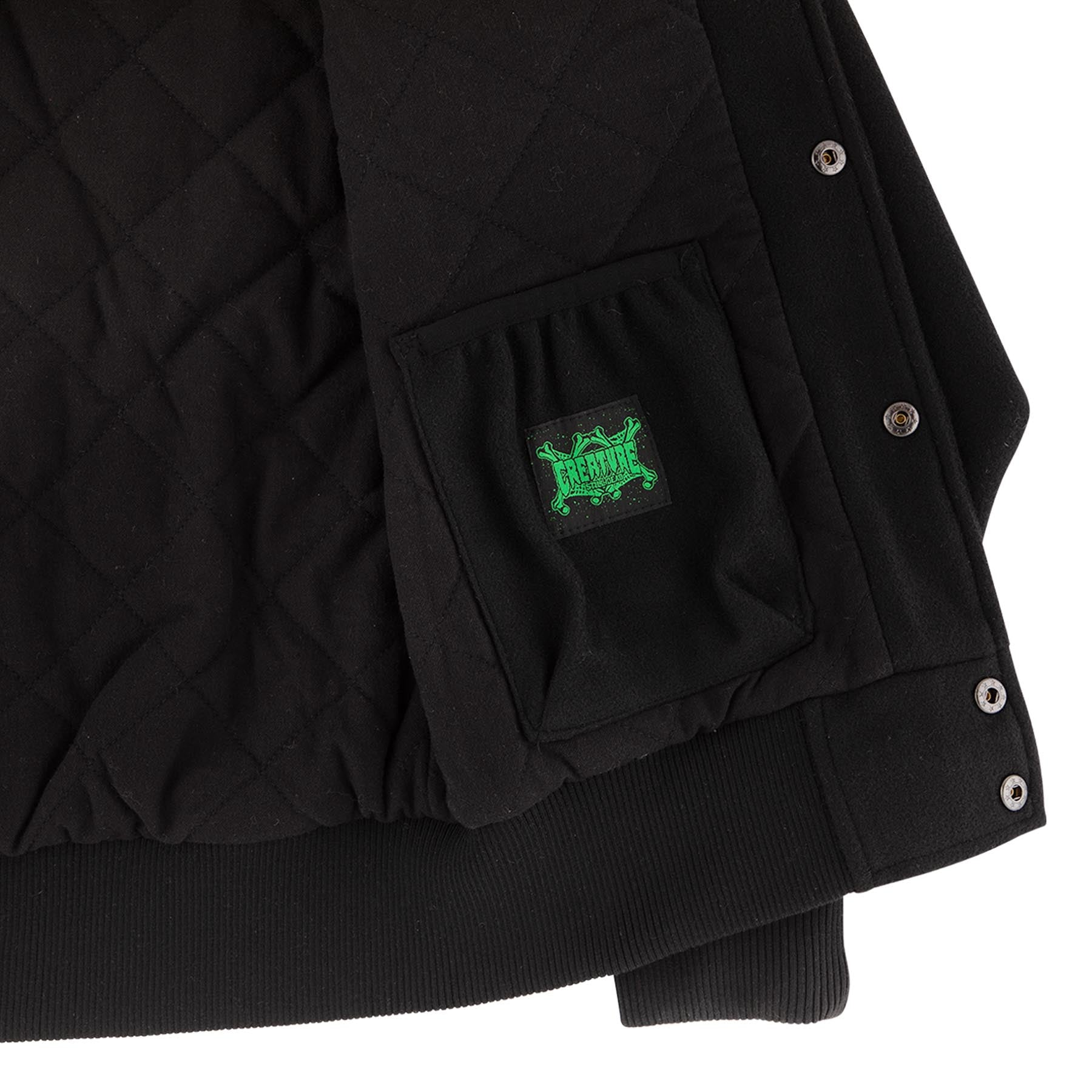 Creature Drop Out Varsity L/S Jacket - Bow Shock Marketplace