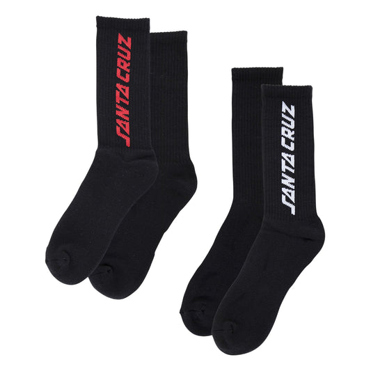 Santa Cruz Solid Strip Socks (X2 Pairs)