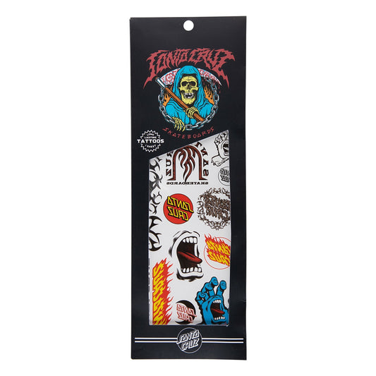 Santa Cruz Tatted Temporary Tattoo Set