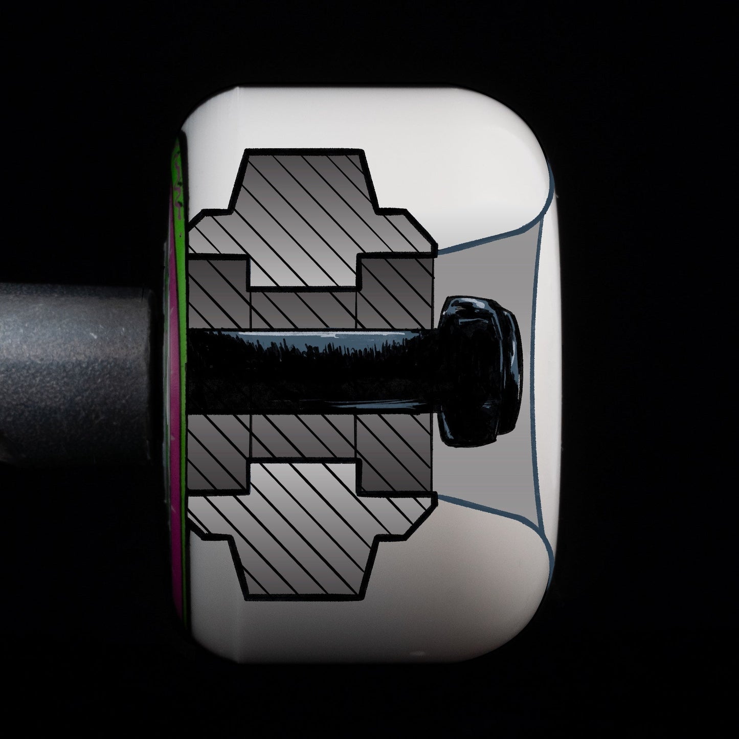 CICADA Radial 1.0 Freestyle Wheels - 54mm, 97a