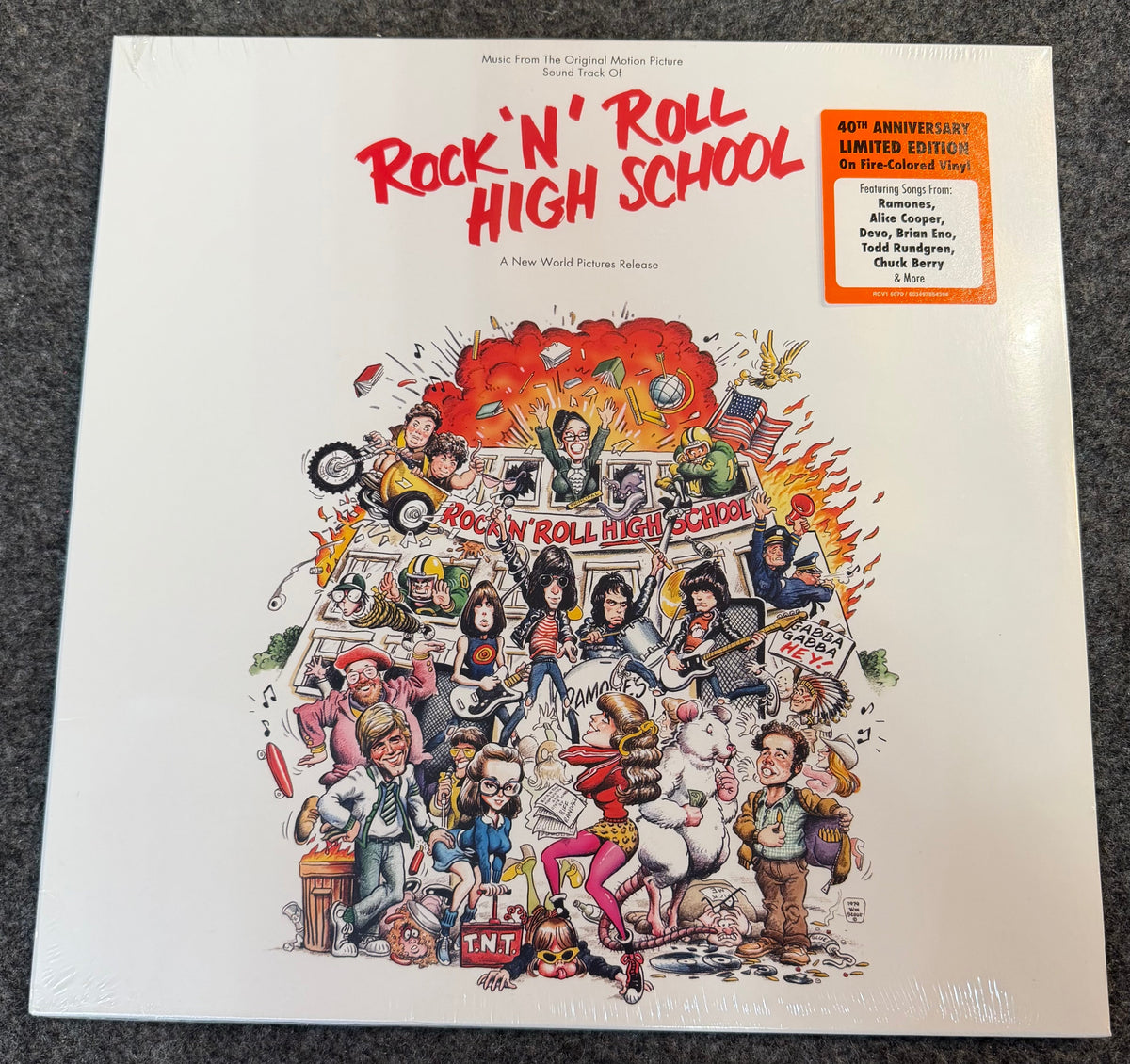 Rock 'N' Roll High School - Ramones- O.S.T. [Color Vinyl] LP Record