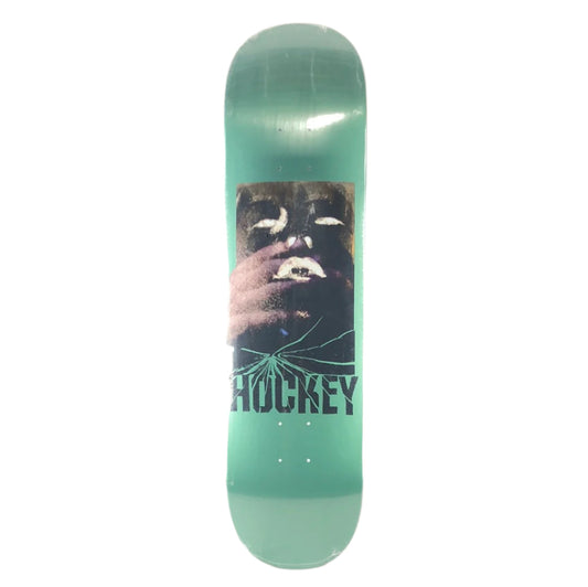 Hockey Mac-Green Eyes Without A Face Green/Black/Multi Color Size 8.18 Skateboard Deck