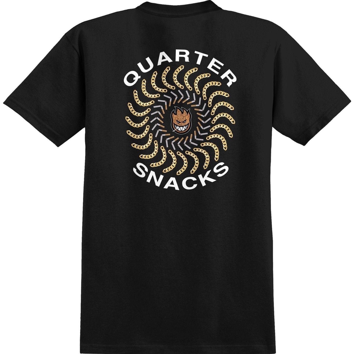 Spitfire X QS Quarter Classic Tee - Black/White - Bow Shock Marketplace