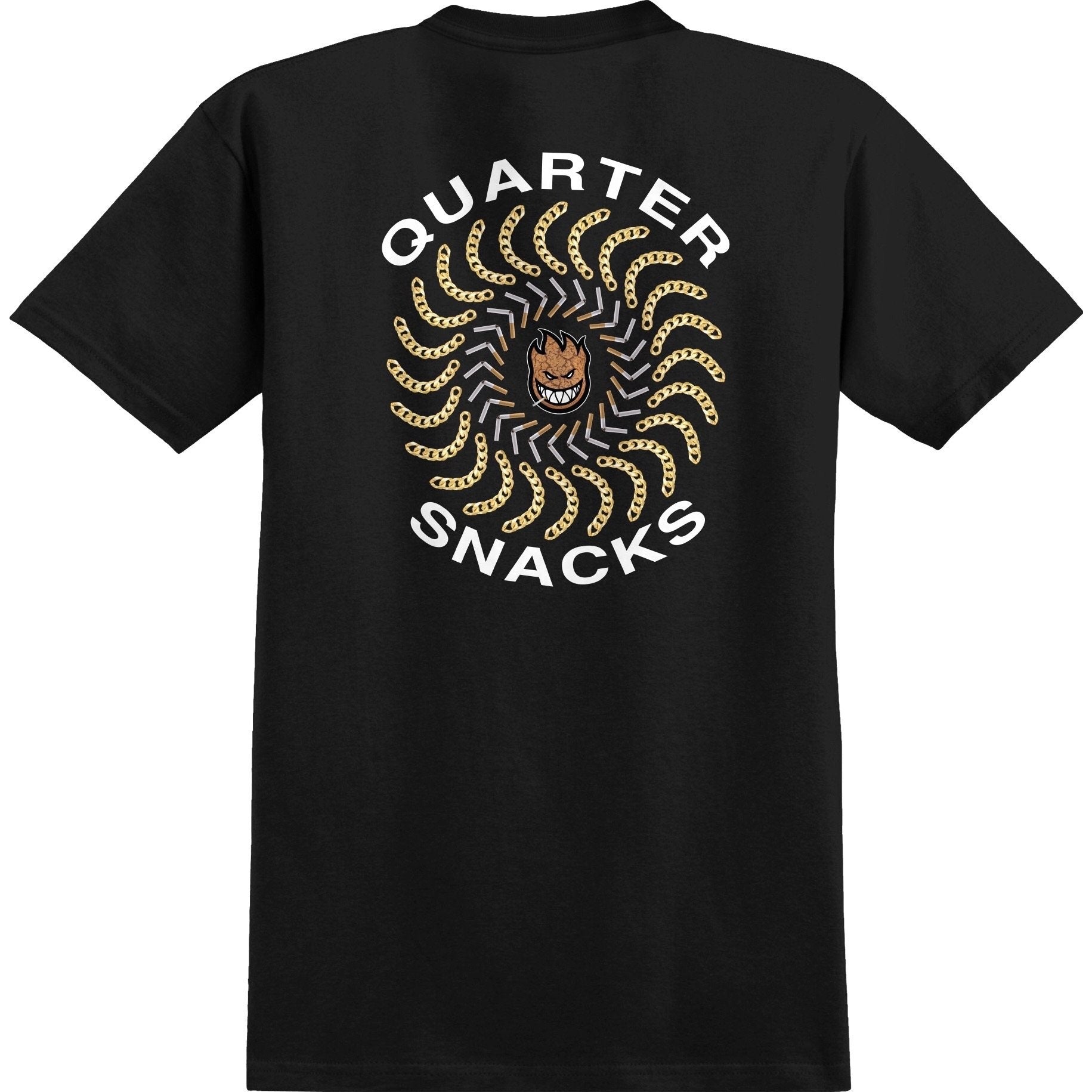 Spitfire X QS Quarter Classic Tee - Black/White - Bow Shock Marketplace