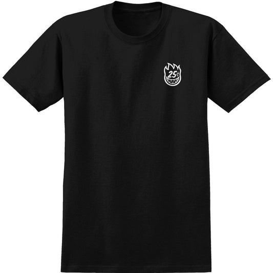 Spitfire X QS Quarter Classic Tee - Black/White - Bow Shock Marketplace