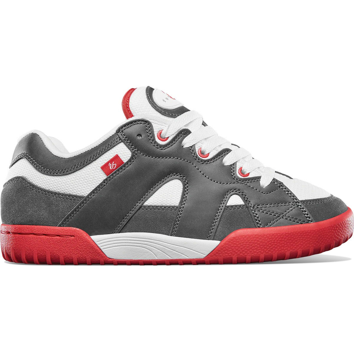 éS Shoes One Nine 7 - Grey/White/Red - Bow Shock Marketplace