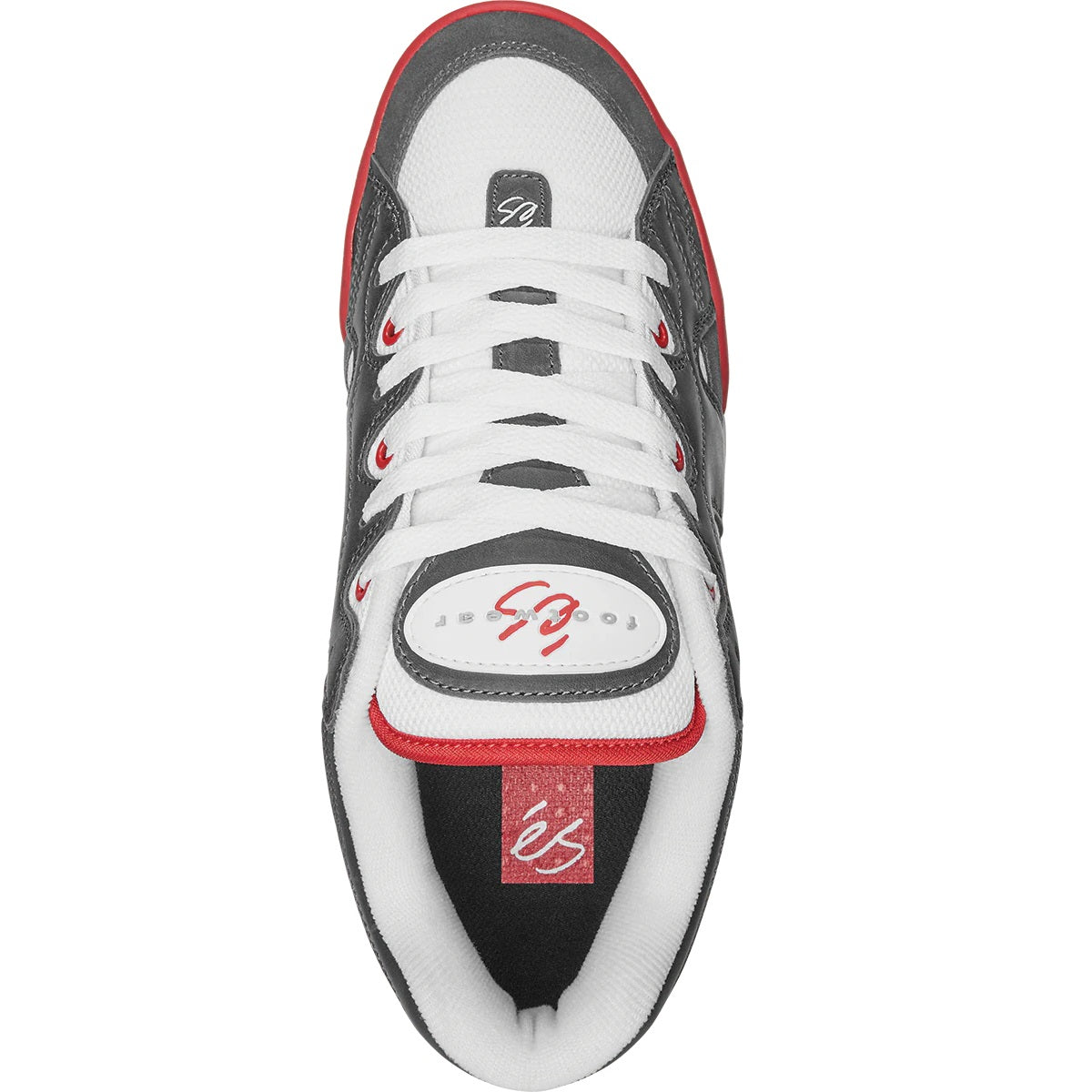 éS Shoes One Nine 7 - Grey/White/Red - Bow Shock Marketplace