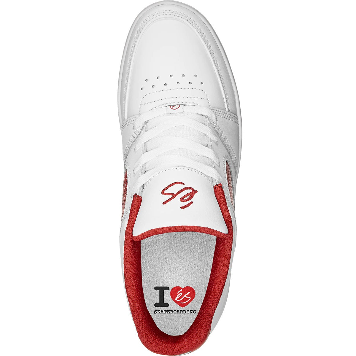éS Shoes Accel Slim x Go Skateboarding Day - White/Red - Bow Shock Marketplace