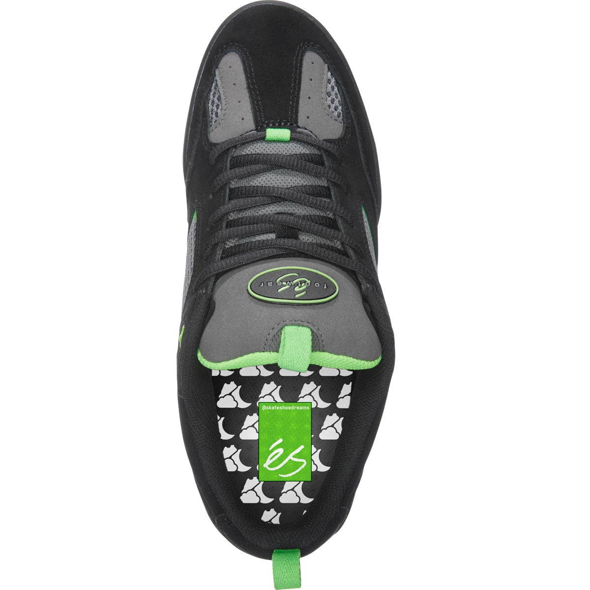 éS Shoes Quattro X Skate Shoe Dreams - Black/Grey - Bow Shock Marketplace