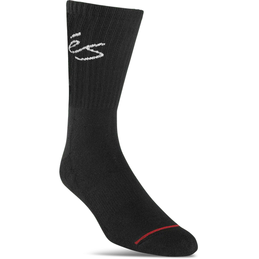 eS Script Crew Black Socks