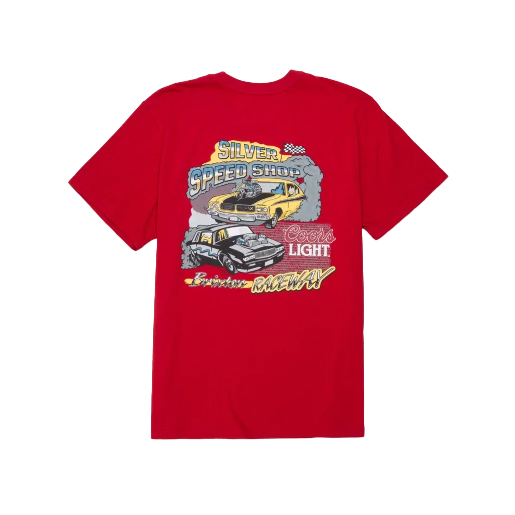 Brixton X Coors Light Raceway Coors Red Standard S/s Shirt